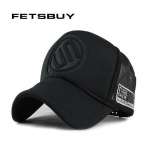 FETSBUY Summer Male And Female Trucker Hats Fitted Casual Hip-hop Street Mesh Hat Casquette Cap Unisex Print Baseball Caps